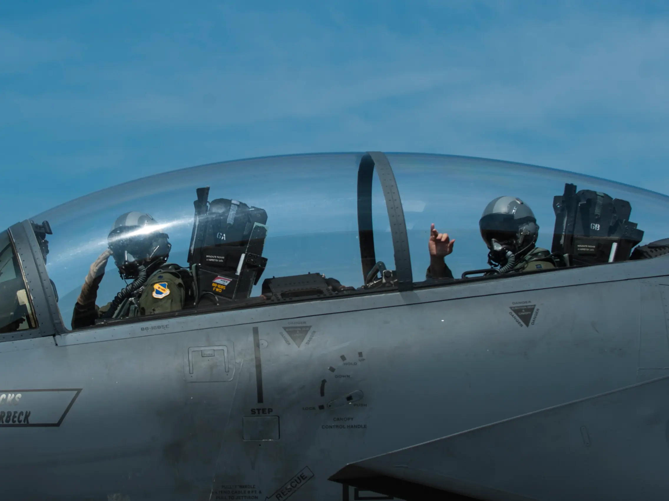 'Front or back': Which seat gives the pilot a better chance of survival in a crash in the F-15E Strike Eagle