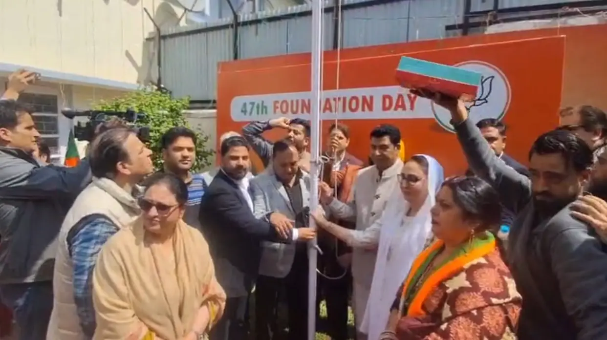 BJP marks 46th foundation day with celebrations across J&K, focus on expanding footprint in Kashmir