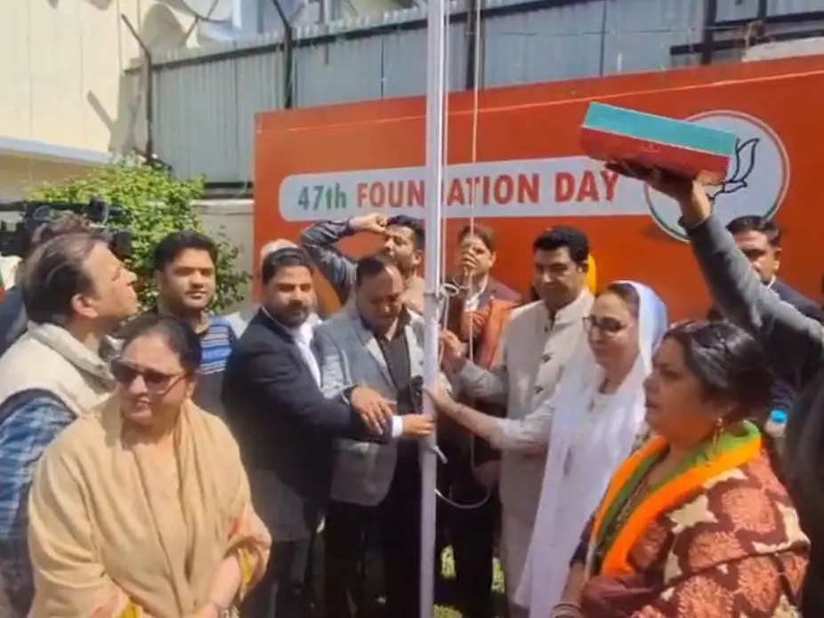 BJP marks 46th foundation day with celebrations across J&K, focus on expanding footprint in Kashmir BJP marks 46th foundation day with celebrations across J&K, focus on expanding footprint in Kashmir