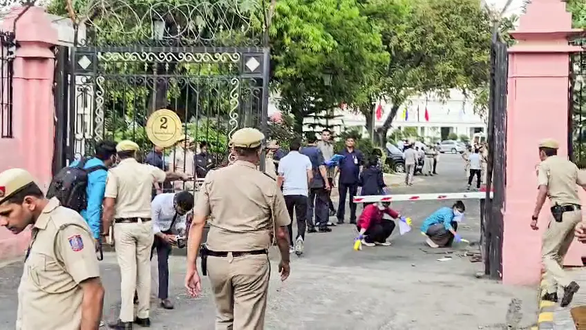 Security breach at Delhi Assembly: Masked man breaks through gate, hurls ink at speaker’s car; Here's what happened next
