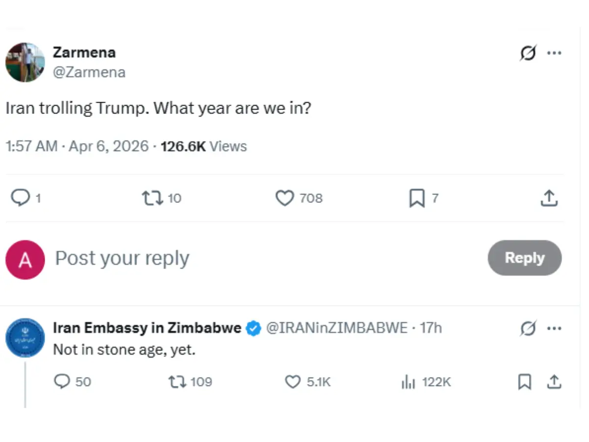 'Not in the Stone Age, yet': Iran goes brutally sarcastic against Trump on social media