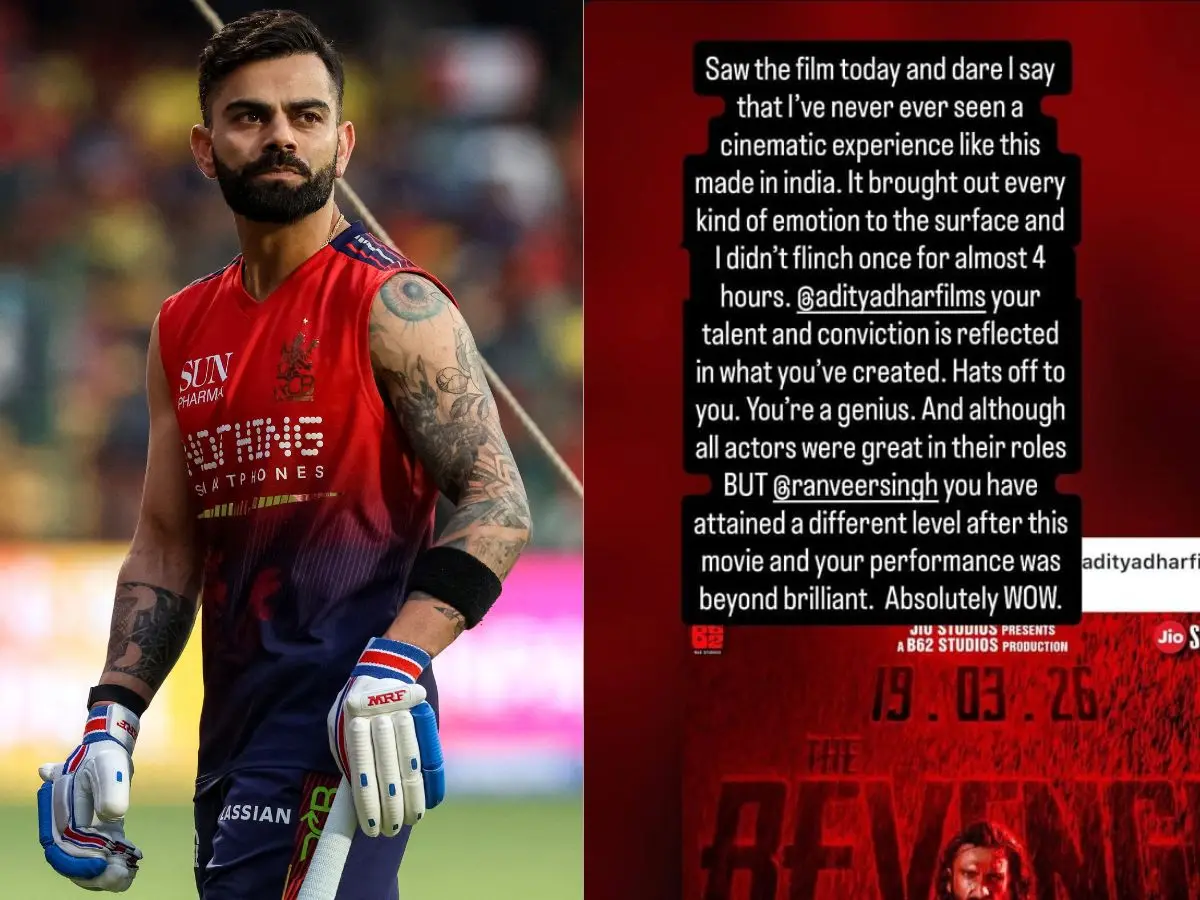 'Never Seen Anything Like This': Virat Kohli blown away by Ranveer Singh's Dhurandhar 2 'Never Seen Anything Like This': Virat Kohli blown away by Ranveer Singh's Dhurandhar 2