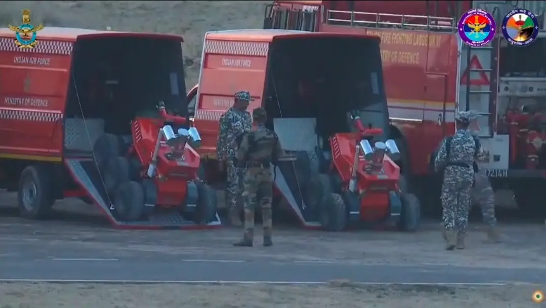 IAF tests homegrown firefighting robot amid global conflict lessons