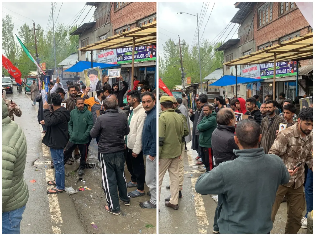 Celebrations erupt across Kashmir valley after Iran ceasefire announcement Celebrations erupt across Kashmir valley after Iran ceasefire announcement