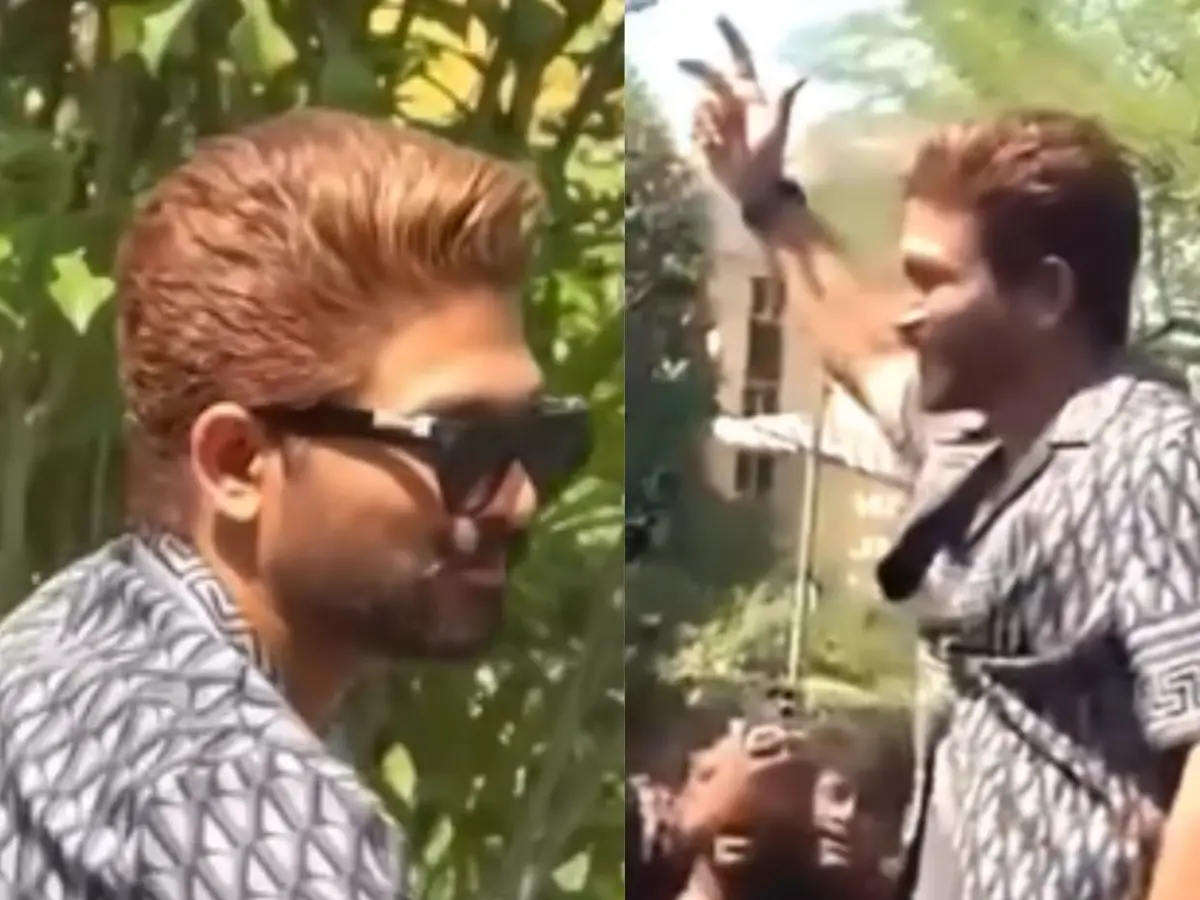Allu Arjun birthday: Thousands line up to catch a glimpse of the star | Watch viral videos