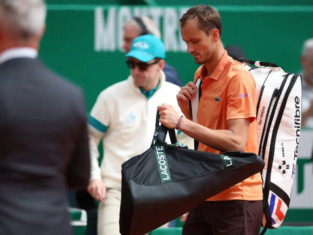 Watch: Medvedev loses cool at Monte Carlo, smashes racket seven times before getting thrashed 6-0, 6-0 by Berrettini