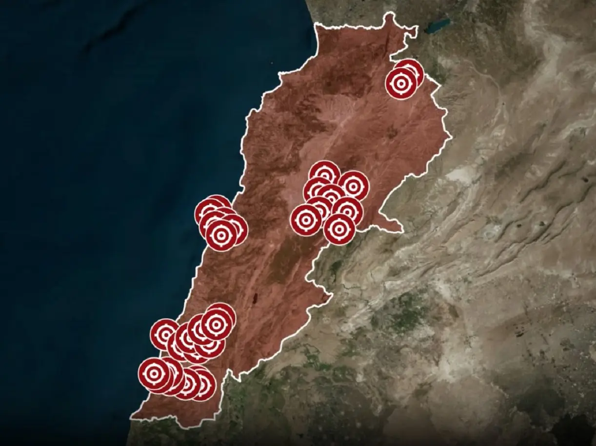 Israel launches largest wave of strikes against Hezbollah in Lebanon; high casualties reported Israel launches largest wave of strikes against Hezbollah in Lebanon; high casualties reported