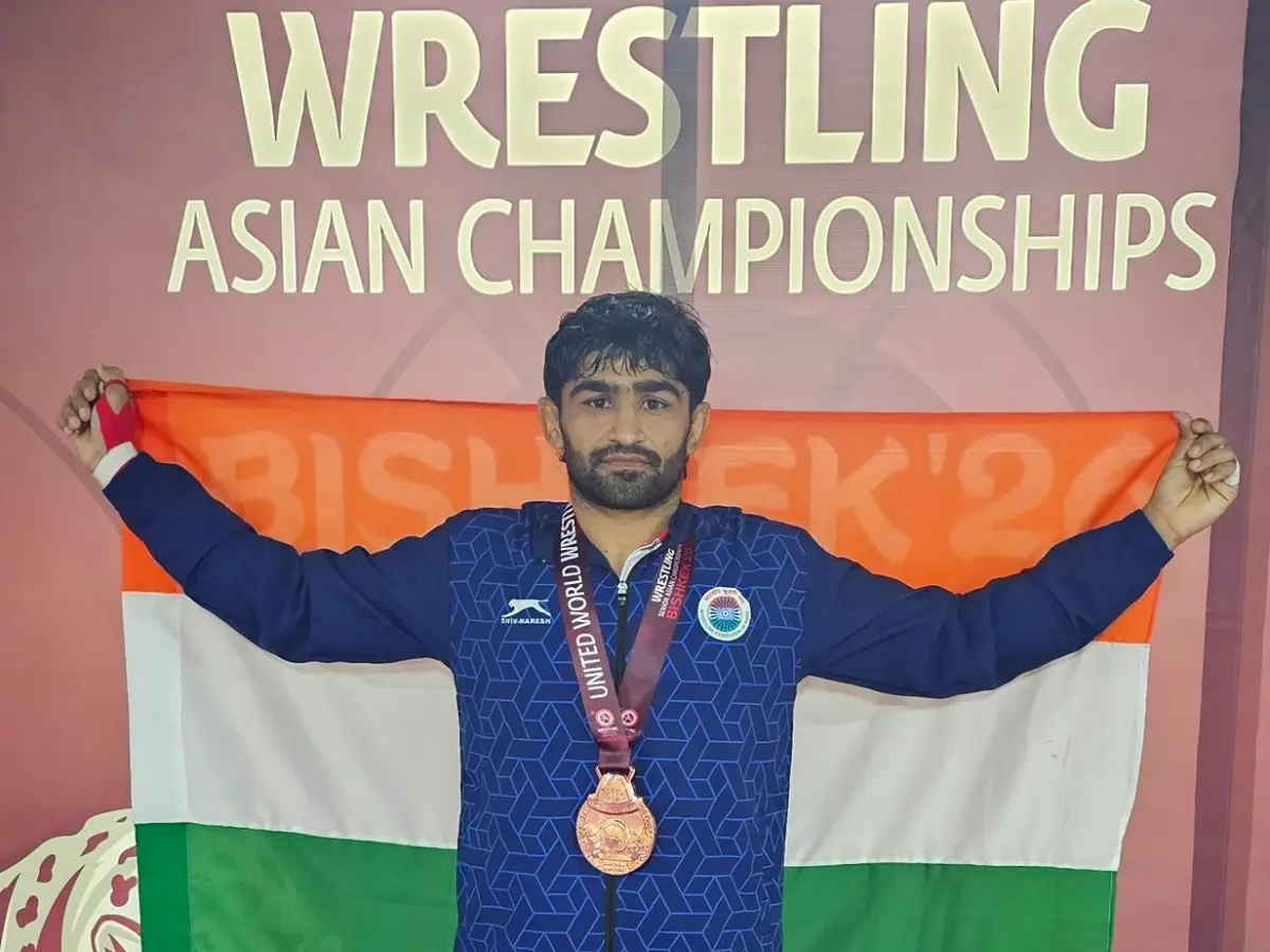 Asian Wrestling Championships: Nitesh bags silver medal in 97kg Greco Roman