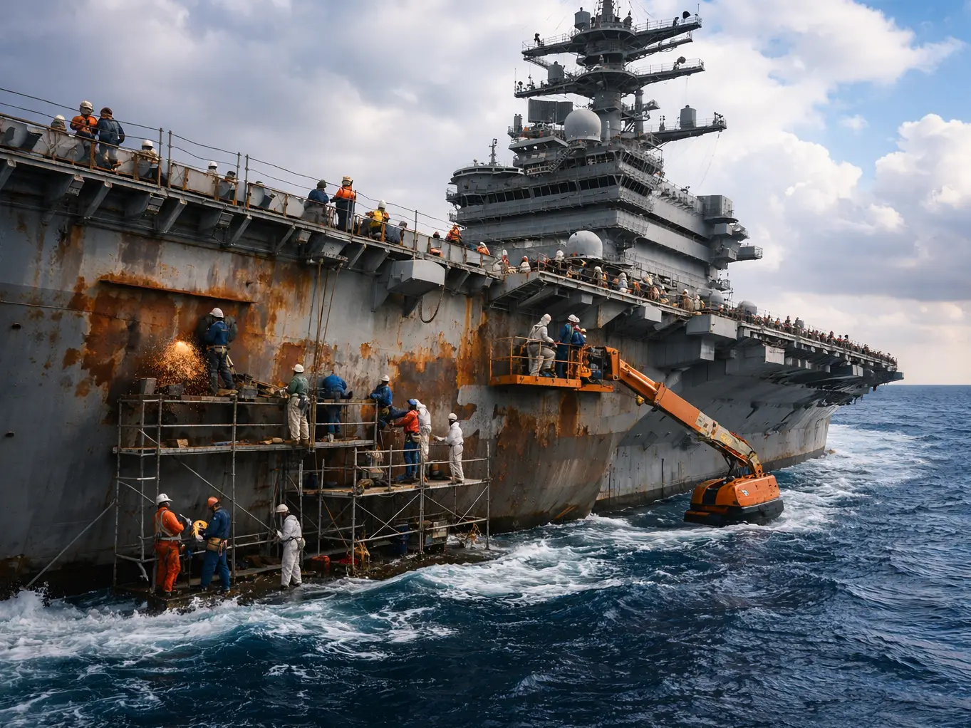 'Tank Liners': How the USS Abraham Lincoln keeps rust out of its drinking water