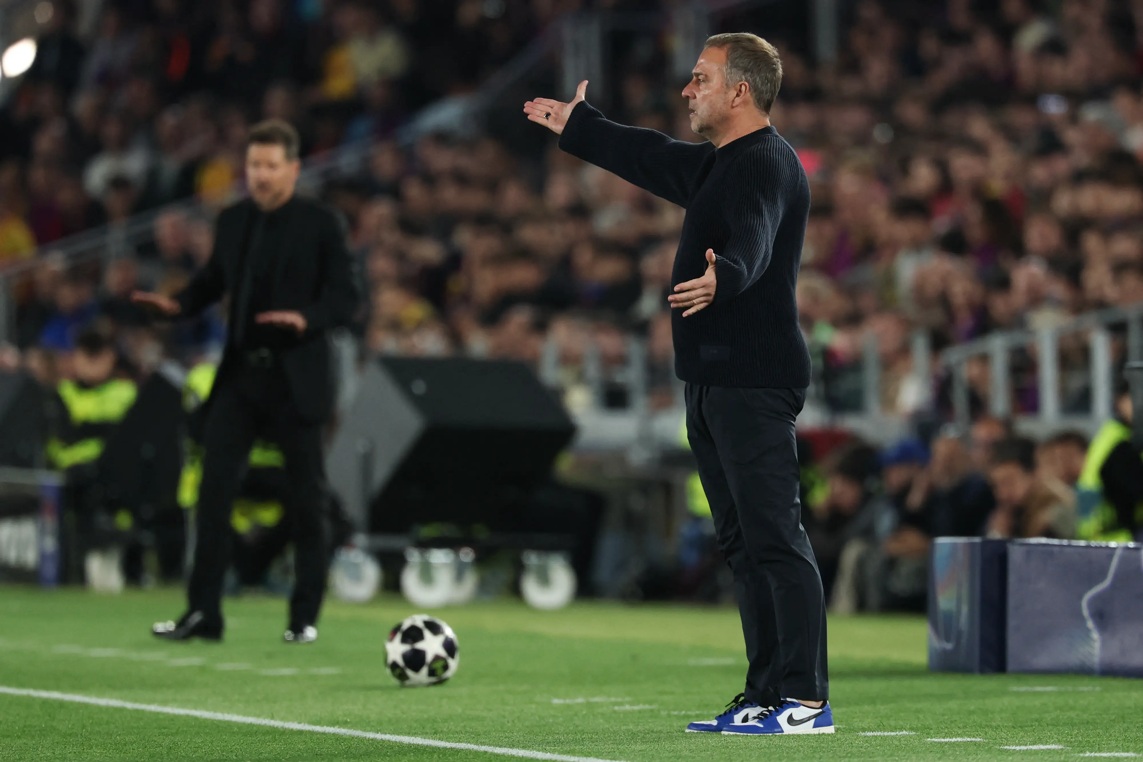 Champions League | 'Thank you Germany' Barca coach Flick furious after Atletico's Pubill not given red card despite handling ball - WATCH