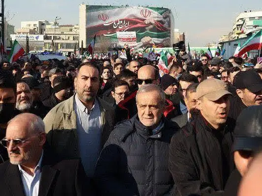 Iran's President Pezeshkian joins massive rally marking 40 days since Khamenei’s death Iran's President Pezeshkian joins massive rally marking 40 days since Khamenei’s death