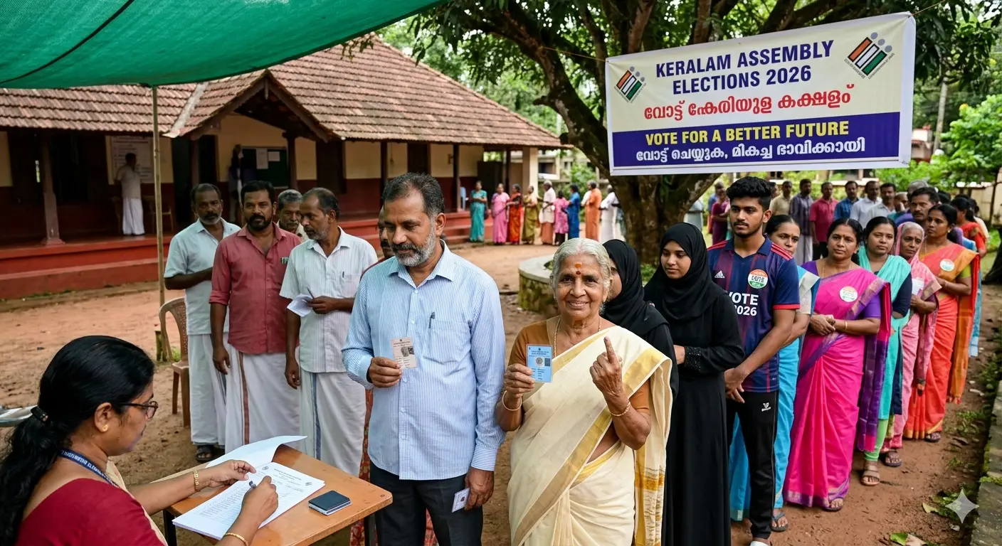 Fate sealed: Over 4.3 crore voters turnout as Kerala, Assam, and Puducherry conclude single-phase polling