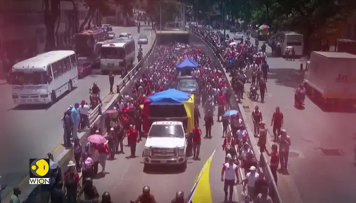 Venezuela Protest Turns Violent as Bottles Thrown During Clashes with Police 