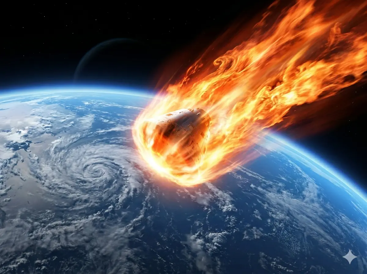 Re-entry — 3,000 degrees and 30 times the speed of sound
