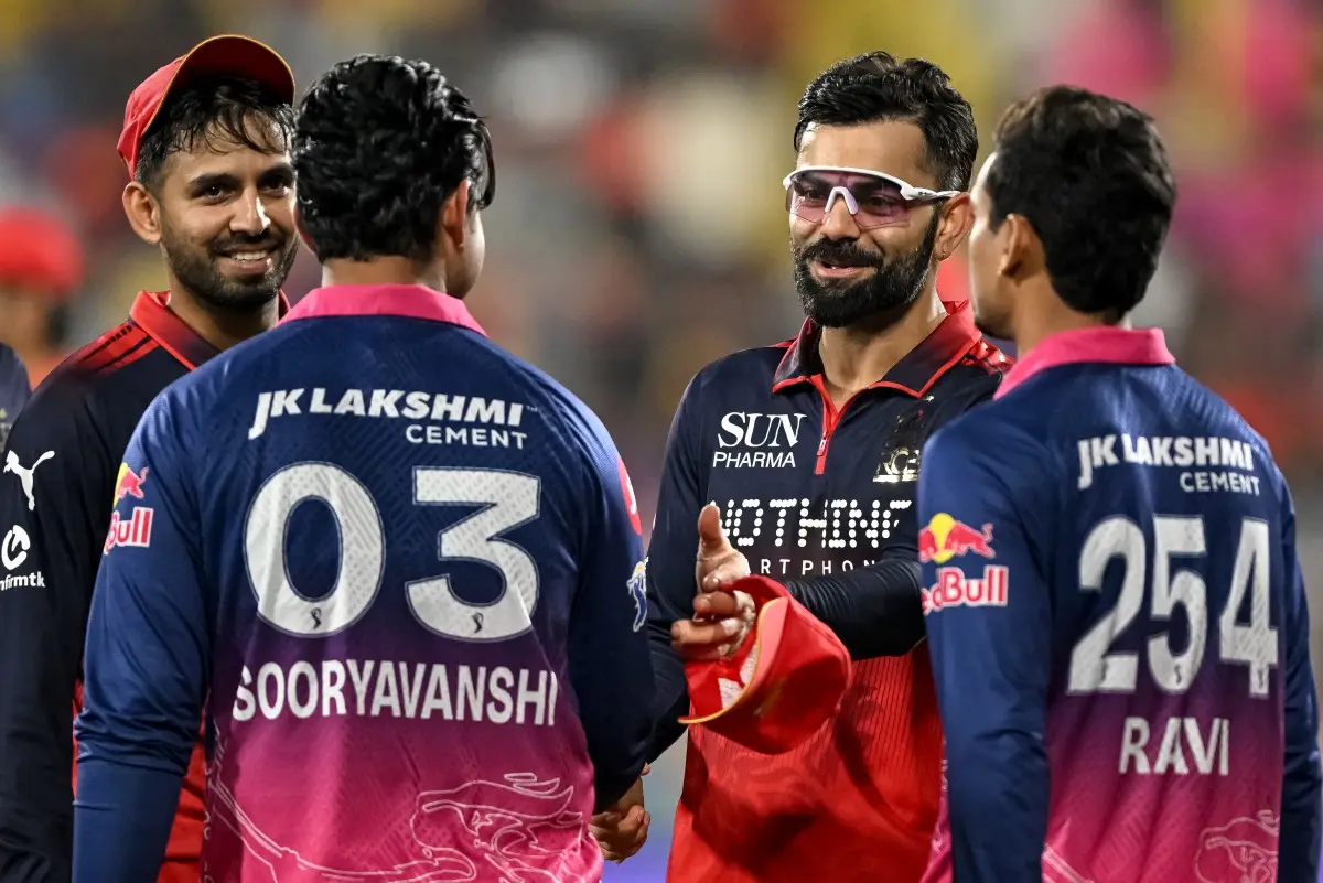 IPL 2026 updated points table: RR remain on top; RCB hold third despite loss