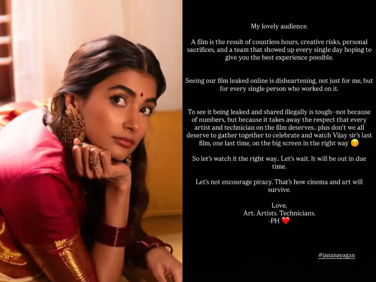 Jana Nayagan leaked: Pooja Hegde urges fans says, 'let's wait. It will be out in due time'