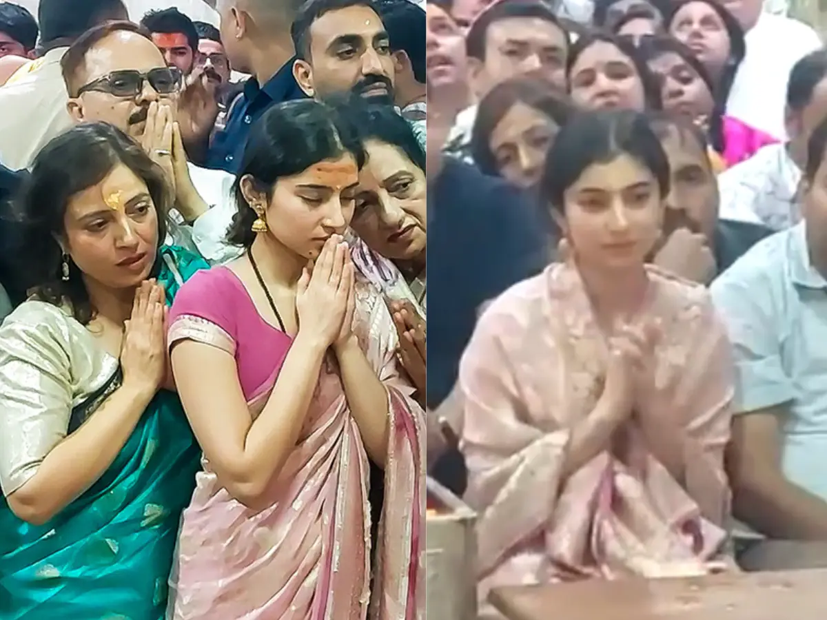 Dhurandhar actress Sara Arjun seeks blessings at Mahakaleshwar Temple | Watch