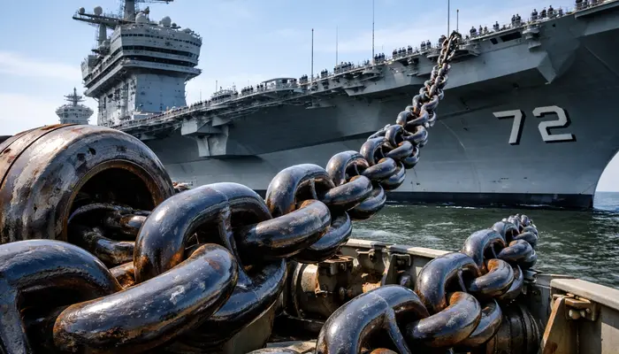 'Anchor Chains': Why the USS Abraham Lincoln's massive chains don't rust together