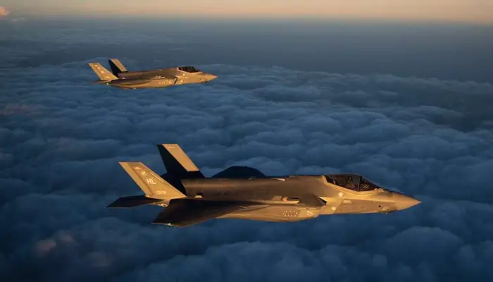 Which country was the first to fly the F-35 outside the US?