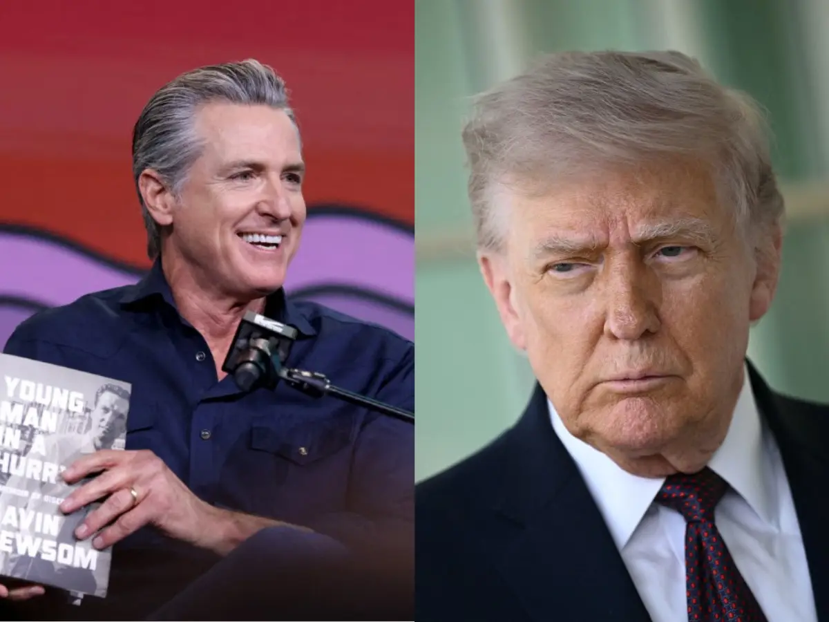 Gavin Newsom trolls Trump for his defence of Christ photo - 'Does this look like a Red Cross worker to you?'