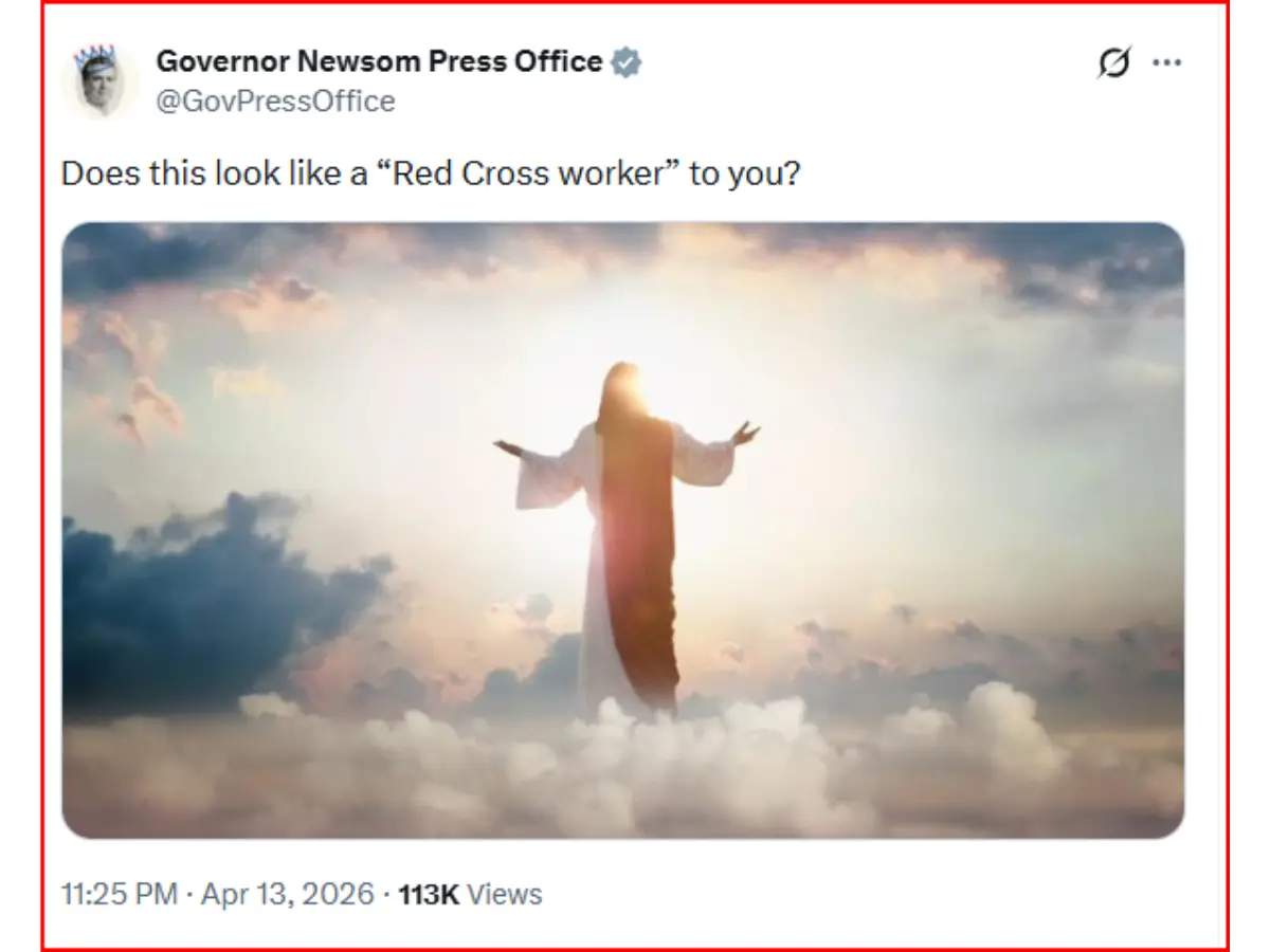 "Does this look like a ‘Red Cross worker’ to you?"