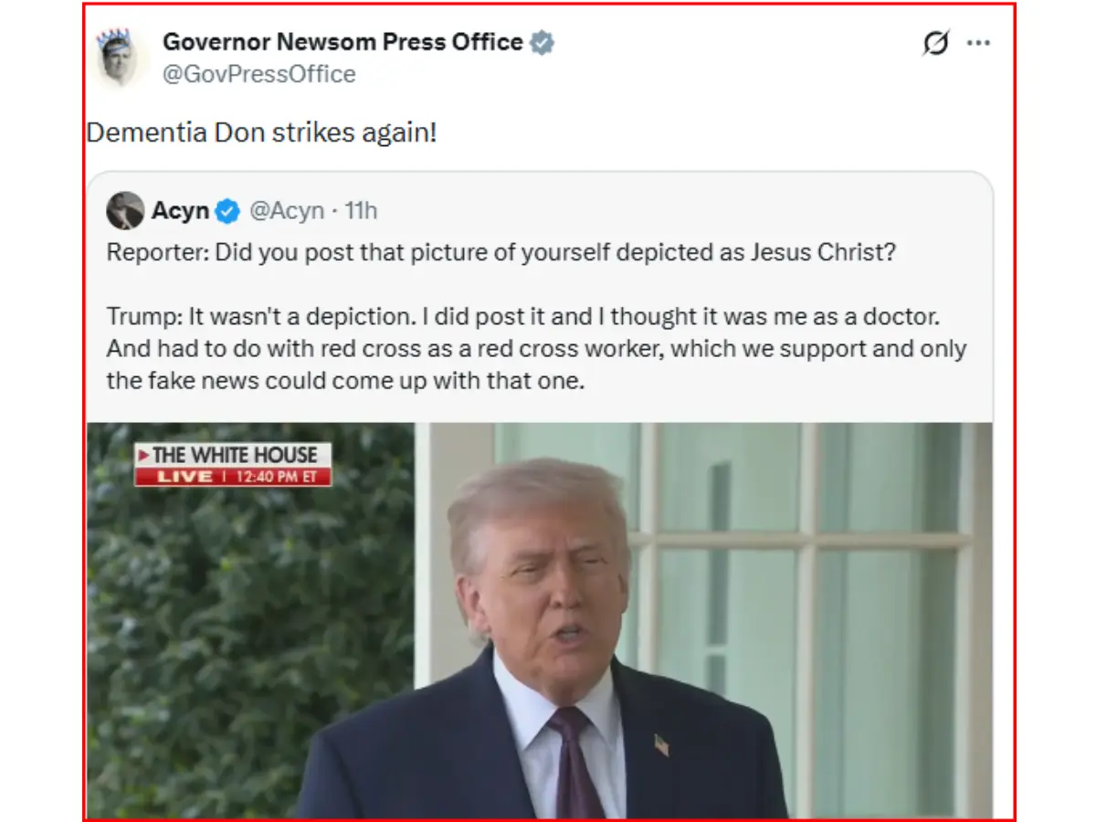 "Dementia Don strikes again!"