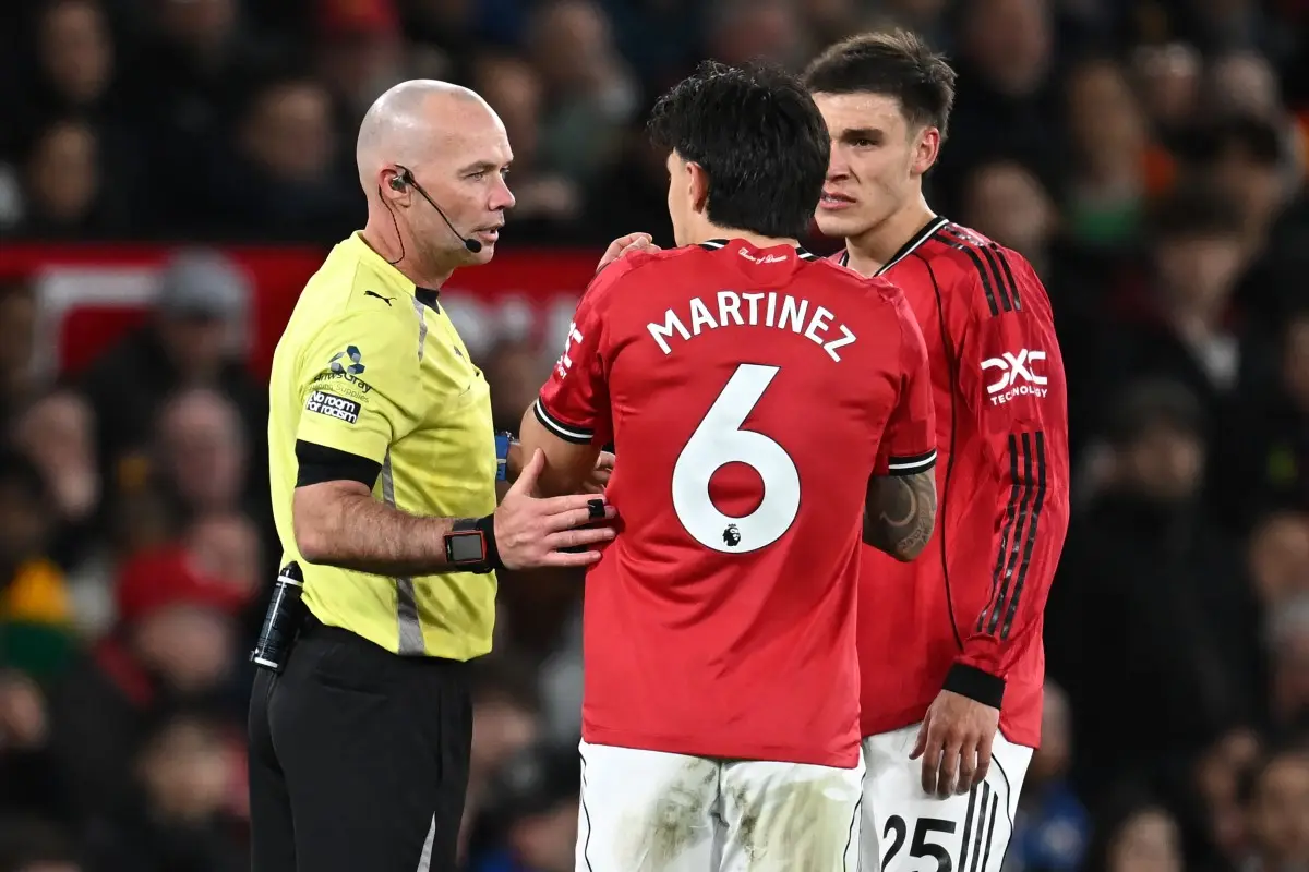 Premier League | 'Not aggressive': Man Utd's Martinez gets red card & 3-match suspension for pulling hair of Leeds' Calvert-Lewin