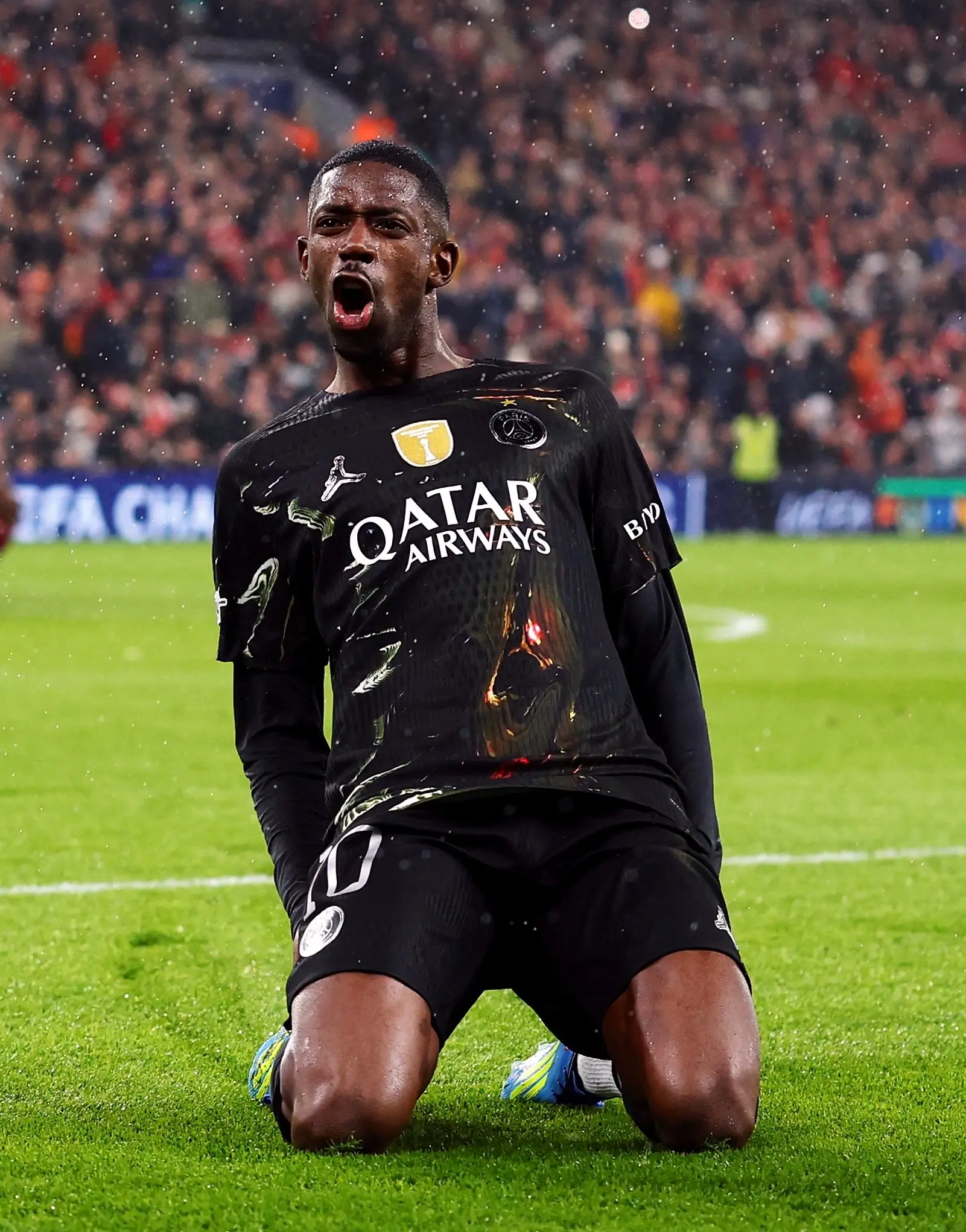 Champions League | Dembele brace ensures PSG brush aside Liverpool to enter last 4