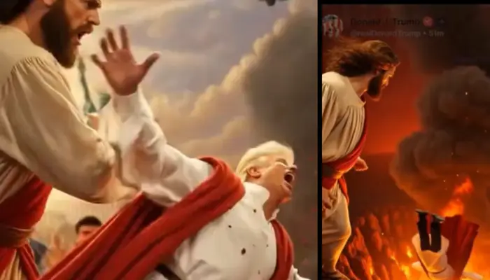 'Your reckoning has come': Iran's AI video response to Trump's Jesus Christ image amid Pope row