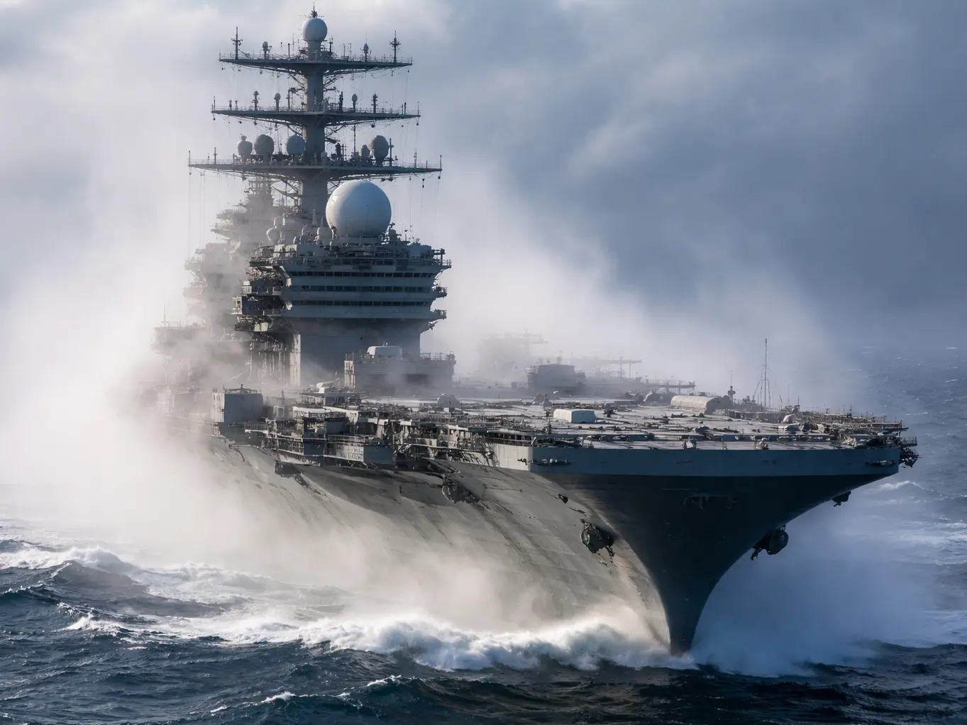 ‘Lightning threat’: How does the USS Abraham Lincoln perform in harsh weather conditions?
