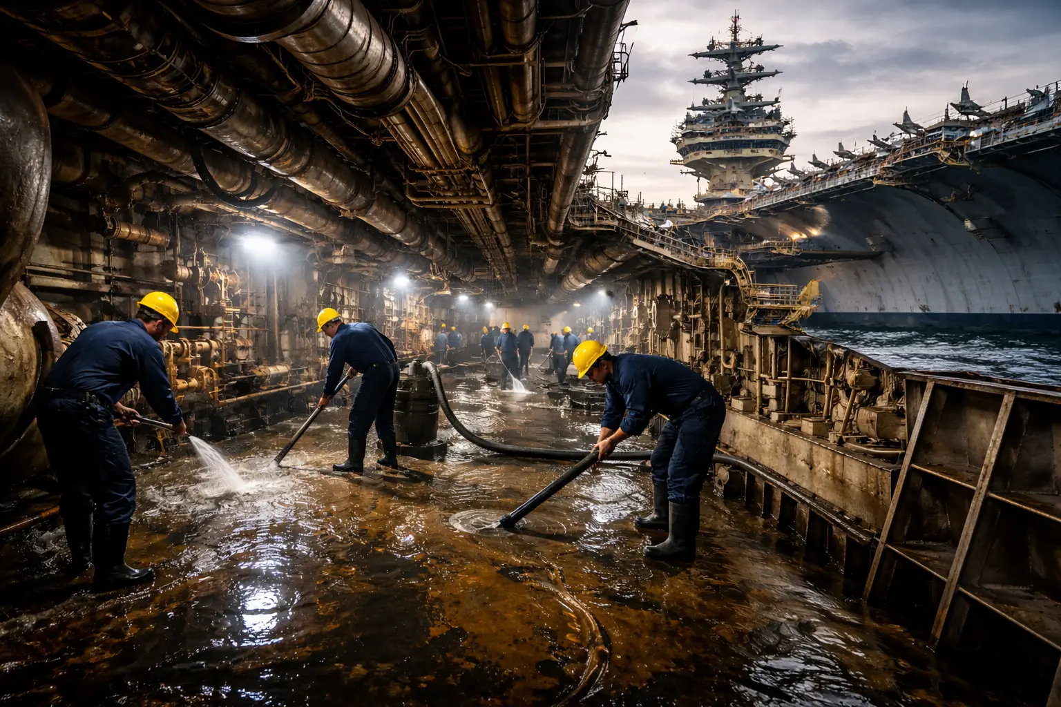 Lining 24-inch carrier pipes