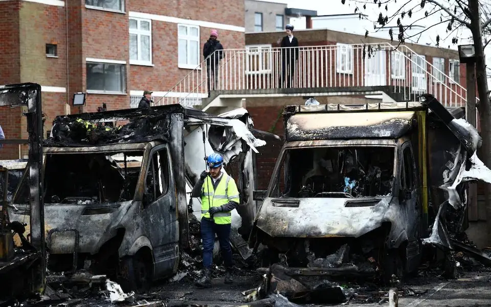 London Jewish ambulance arson attack