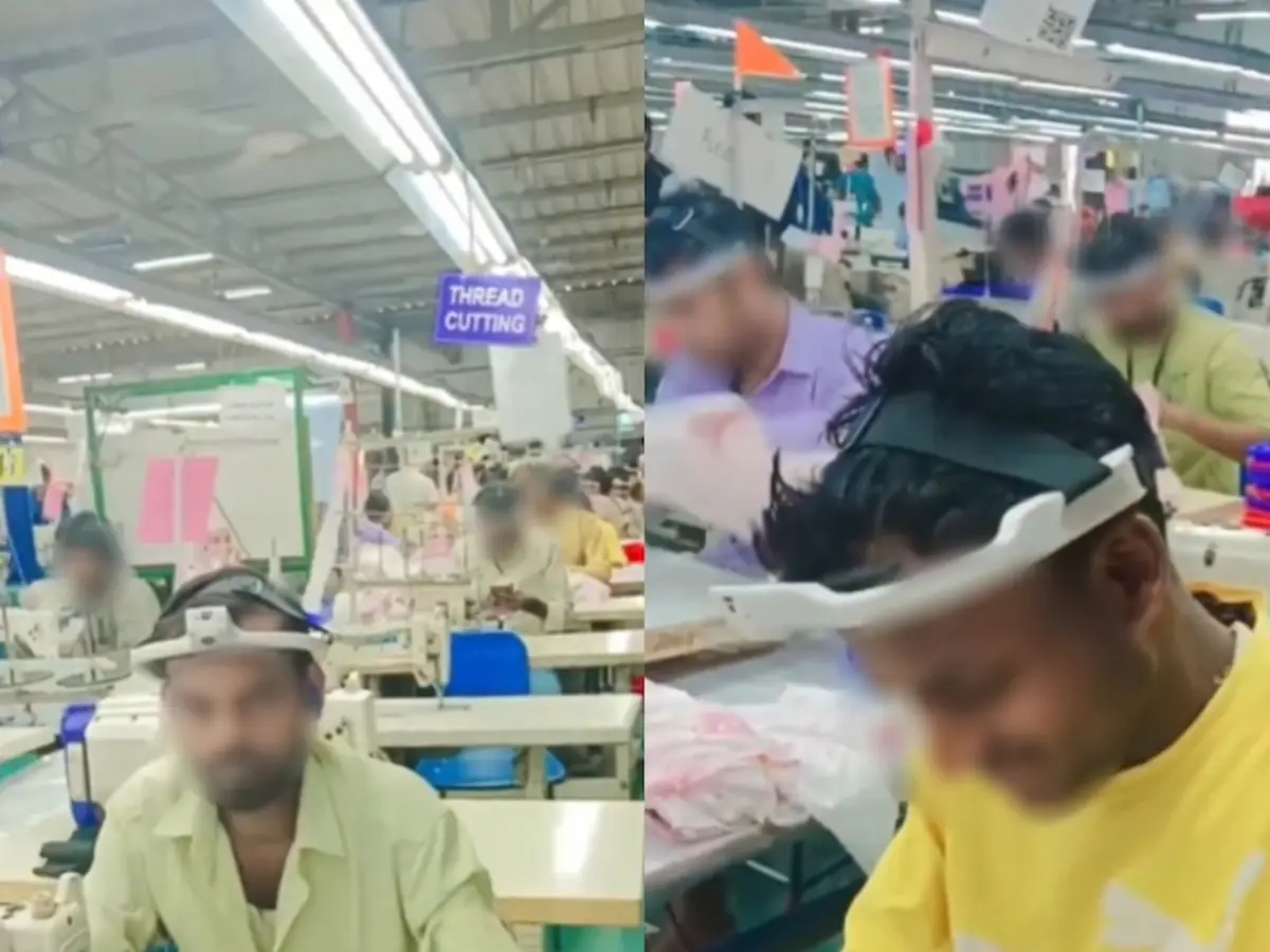 Training their AI replacement? Factory workers in India seen with head-mounted cameras - VIDEO Training their AI replacement? Factory workers in India seen with head-mounted cameras - VIDEO