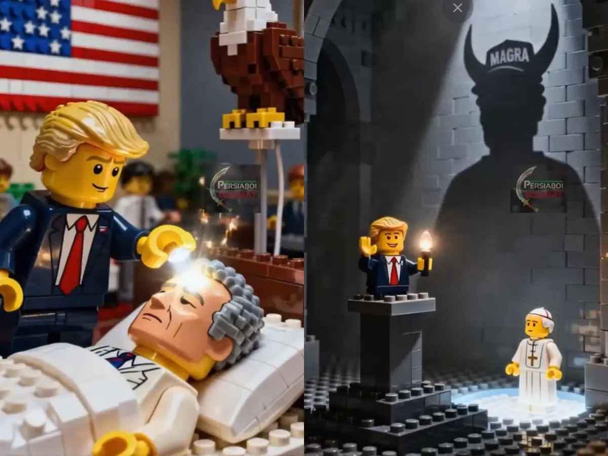 'Fake Jesus!': Iran turns Trump's deleted AI-image into a viral LEGO diss track amid Pope row | In pics