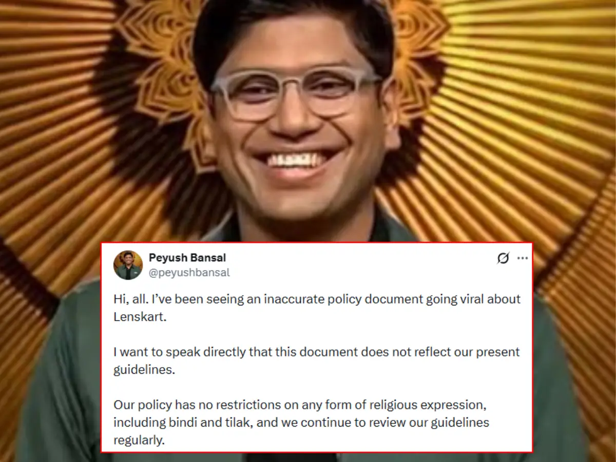 Lenskart in a soup over 'no bindi, kalawa' rule in dress code while allowing hijab, CEO issues clarification Lenskart in a soup over 'no bindi, kalawa' rule in dress code while allowing hijab, CEO issues clarification
