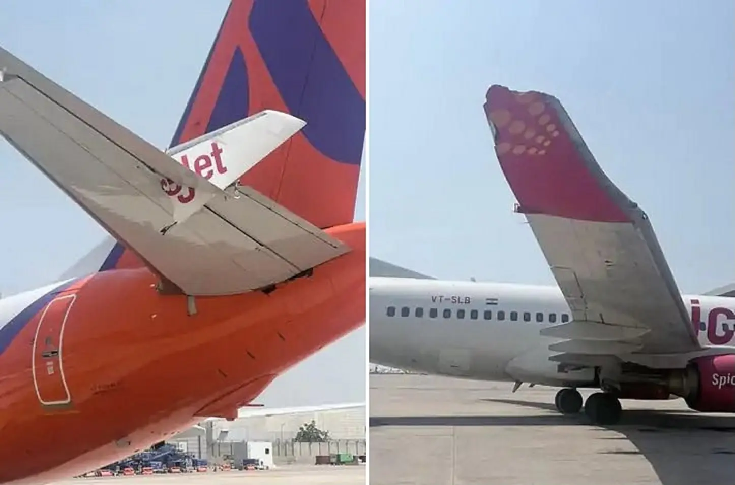 SpiceJet plane collides with Akasa aircraft at Delhi airport, both damaged
