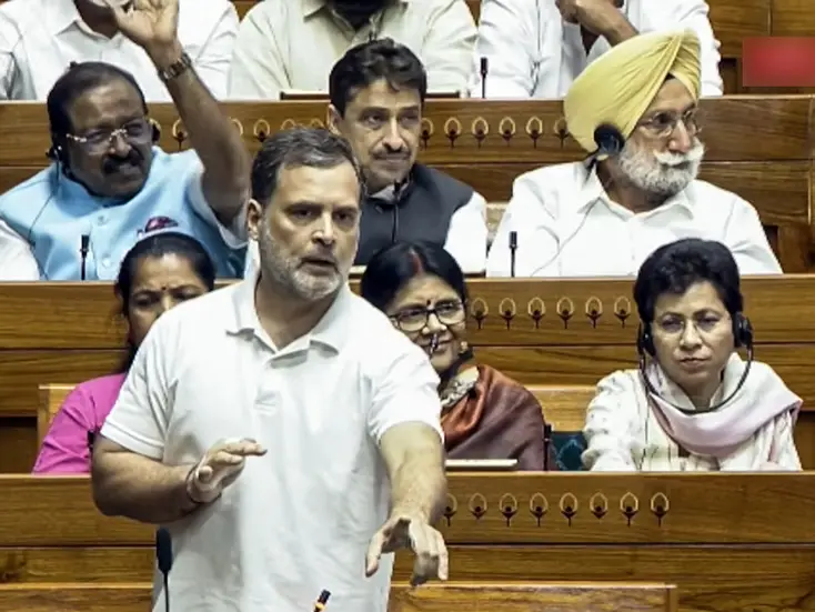 Rahul Gandhi drops cryptic '16' clue in Parliament- What is Rahul Gandhi’s riddle? Rahul Gandhi drops cryptic '16' clue in Parliament- What is Rahul Gandhi’s riddle?