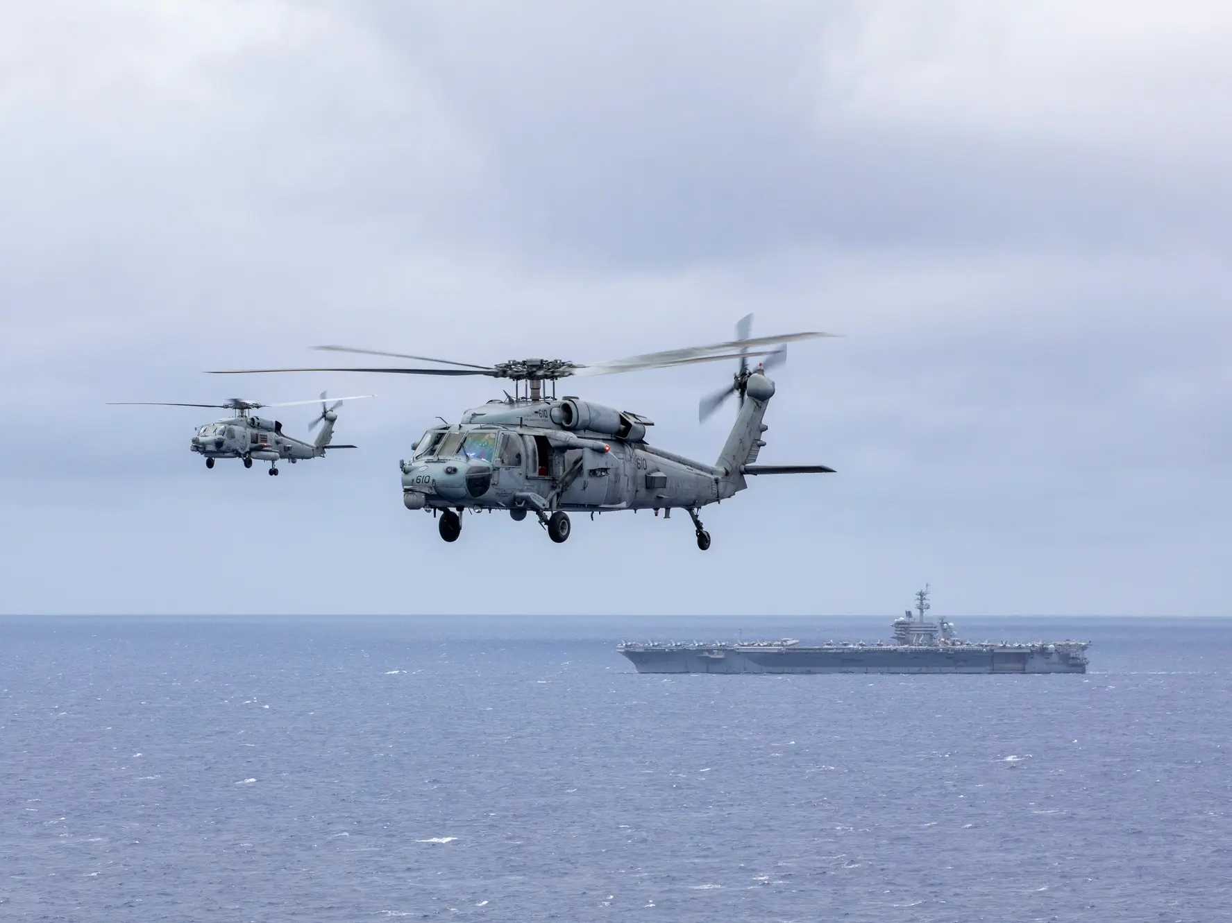 ‘Deep-sea threats’: How MH-60 helicopters on the USS Abraham Lincoln support US blockade operations