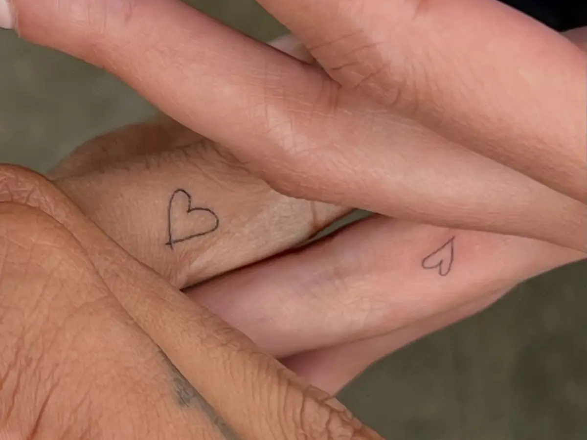 Matching minimal tattoos