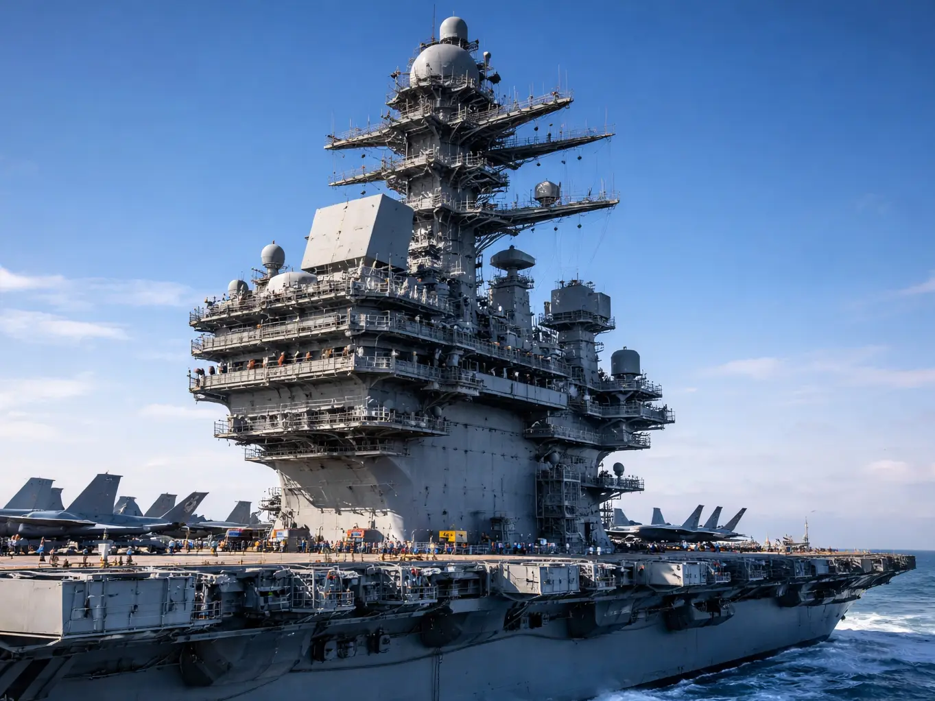 'Top Heavy': How the USS Abraham Lincoln balances the massive weight of its radar tower