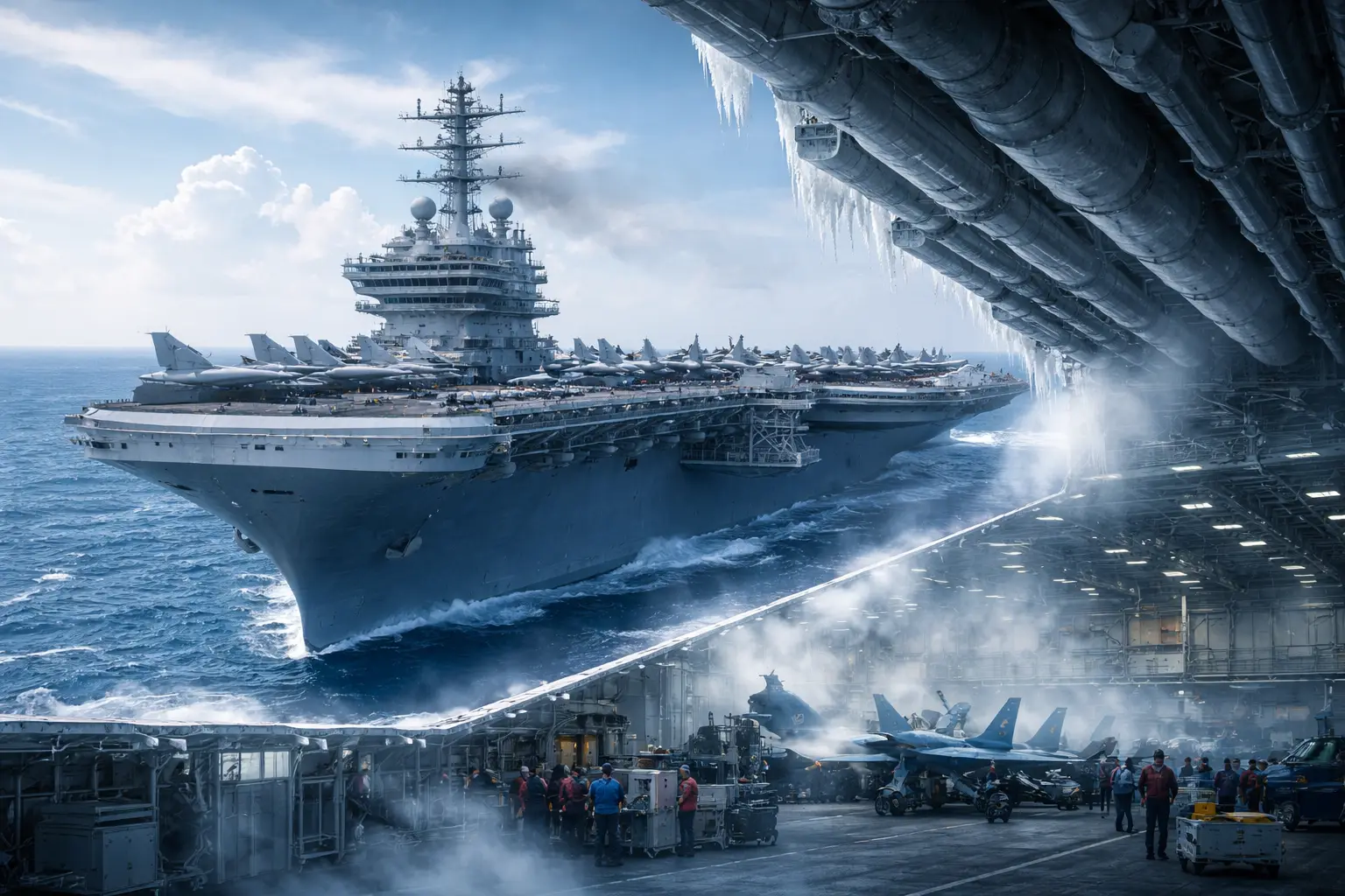 'Extreme AC': Why the inside of the USS Abraham Lincoln is kept freezing cold 24/7