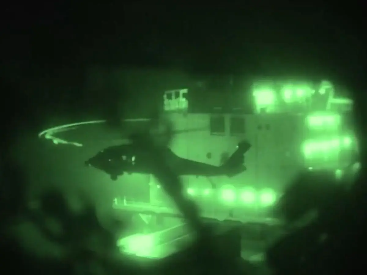 WATCH | CENTCOM video shows moment US Marines took control of Iranian vessel