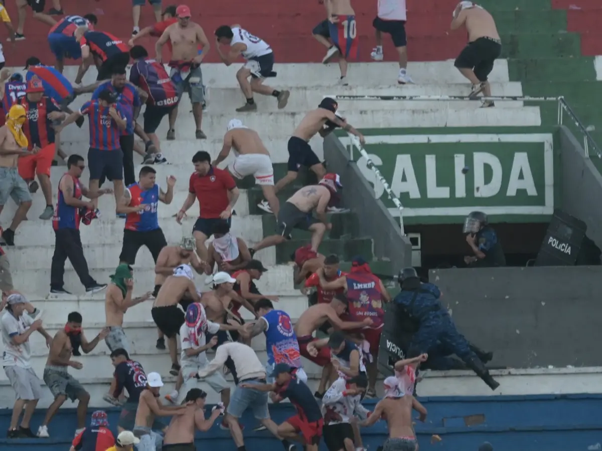 50 injured, 60 arrested for riots leading to suspension of football match in Paraguay