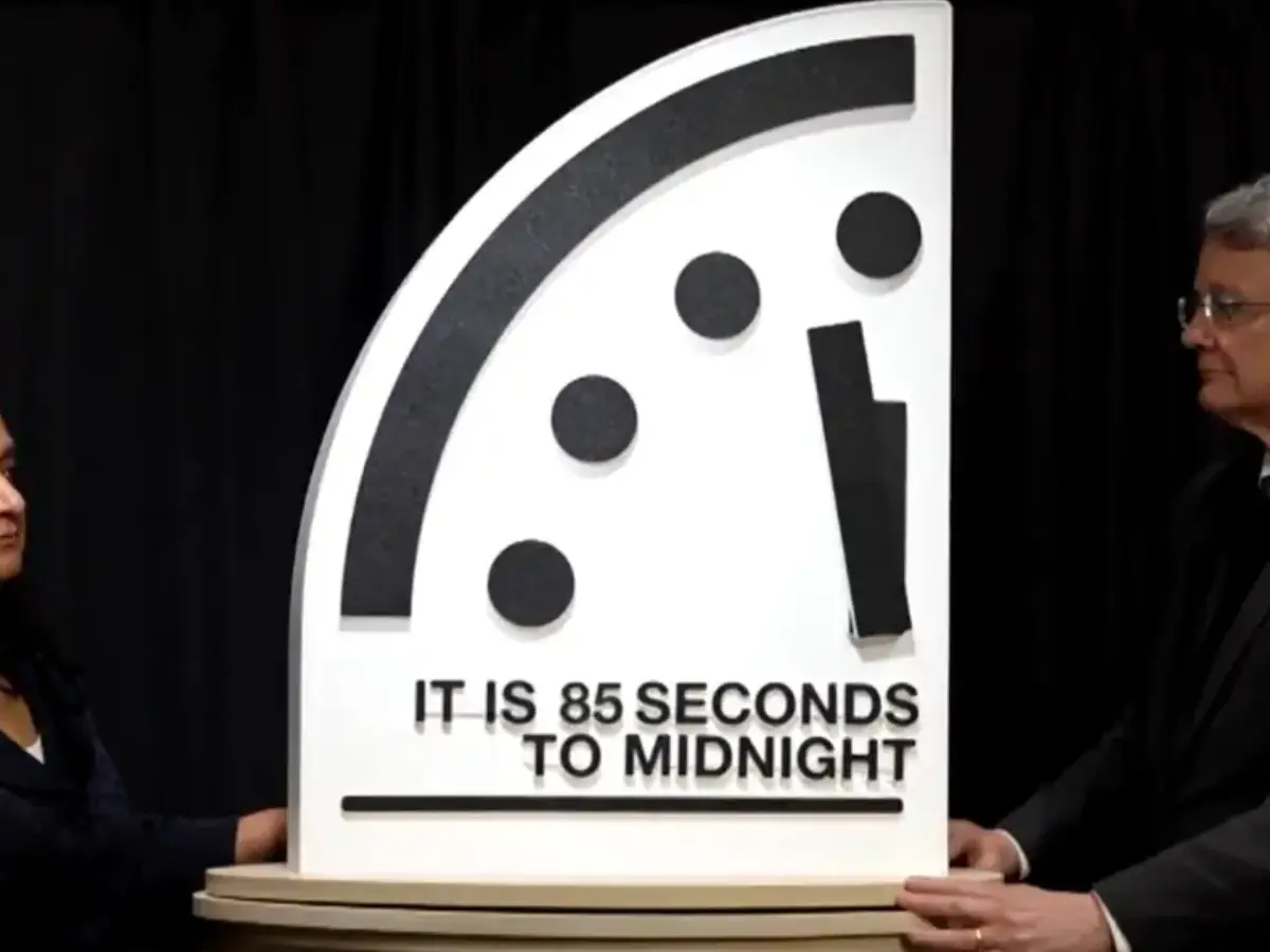 Doomsday Clock stands at 85 seconds to midnight