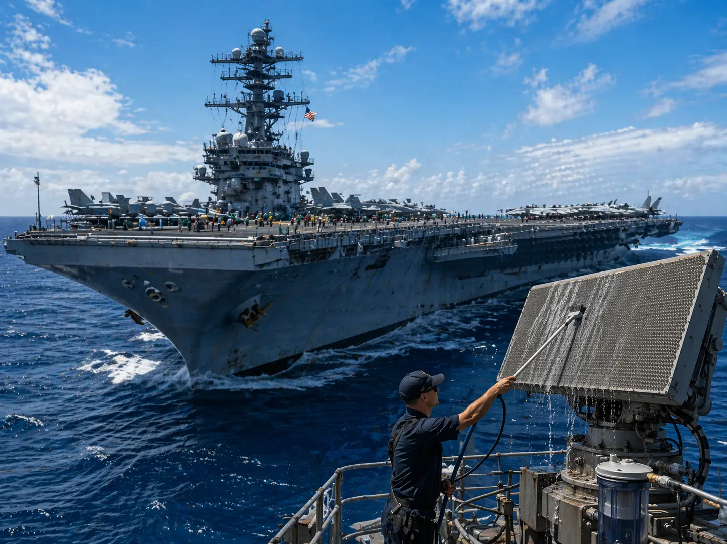 'Freshwater Wash': Why the USS Abraham Lincoln cleans its radars with pure drinking water