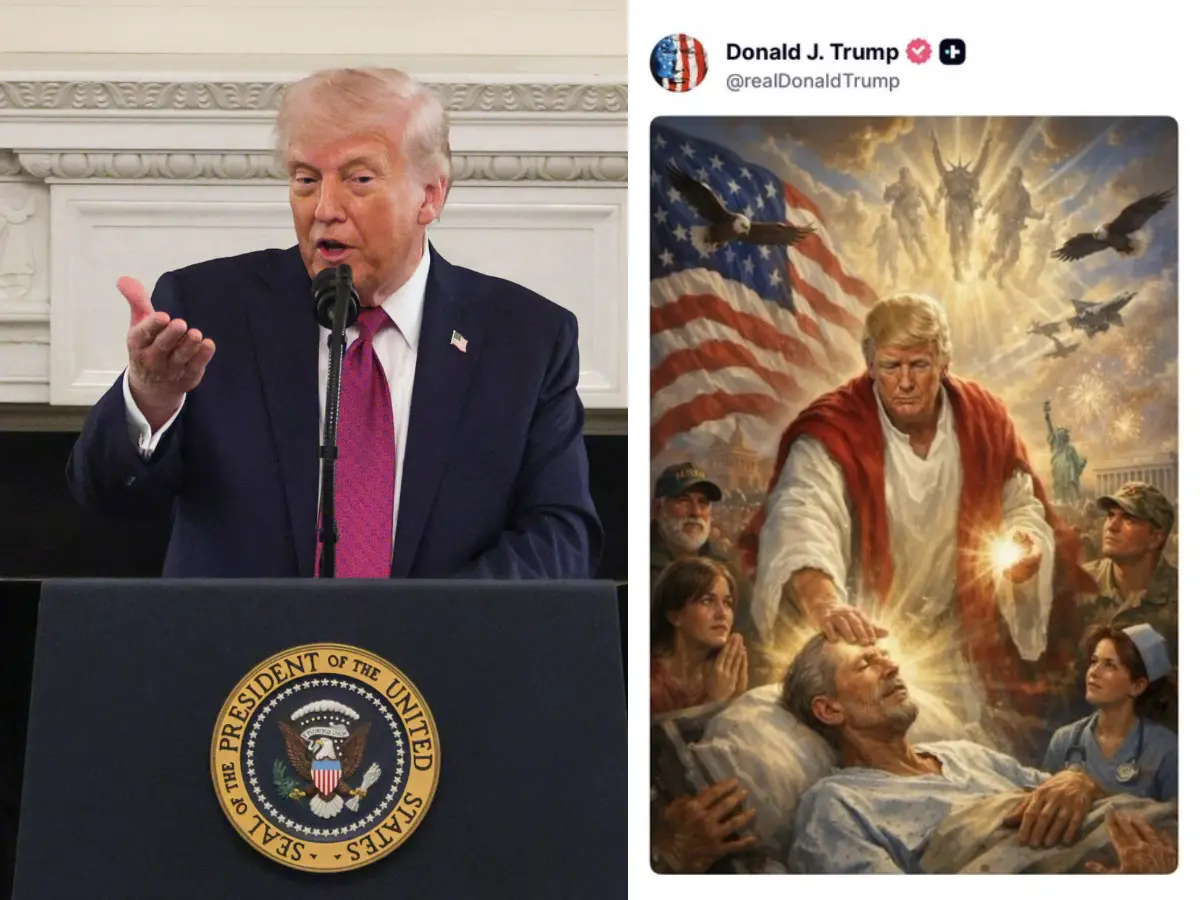 ‘If my people': Days after posting himself as Jesus, Trump reads telling Bible verse - Here's why it's so polarising