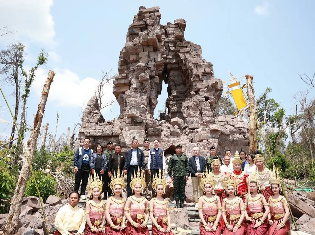 Tensions reignite as Thailand holds ceremony at disputed temple near Cambodia border Tensions reignite as Thailand holds ceremony at disputed temple near Cambodia border