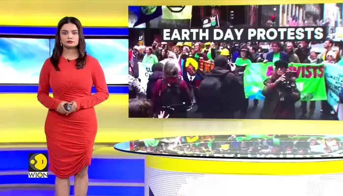 Climate Protest Hits New York's Fifth Avenue
