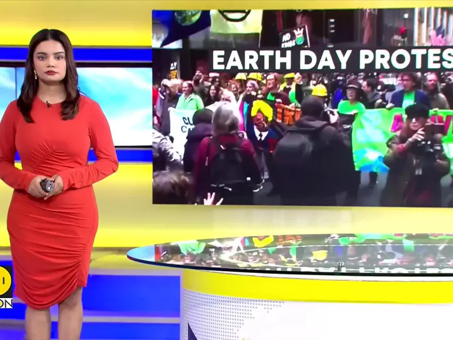 Climate Protest Hits New York's Fifth Avenue