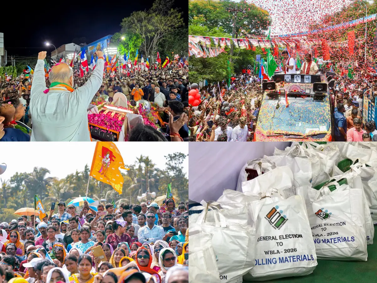 West Bengal, Tamil Nadu Assembly Elections 2026 Highlights: Bengal nears 90% turnout, Tamil Nadu at 82.24% by 5 pm